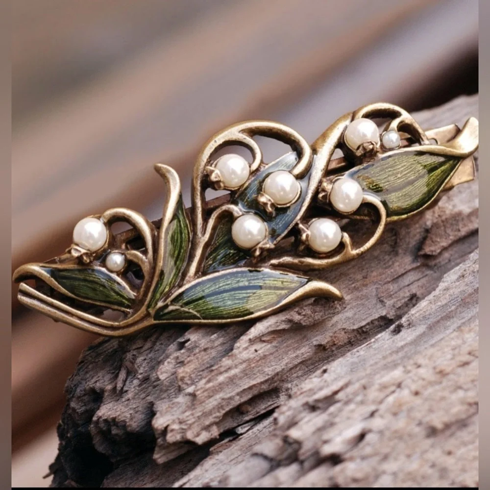 Green and Gold Sweet Romance Leaf Bracelet